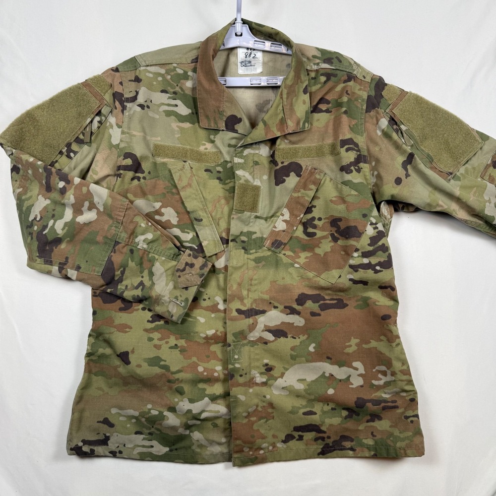 Genuine Army Combat Uniform OCP Utility Coat Camo Ripstop Jacket Mens Small Long